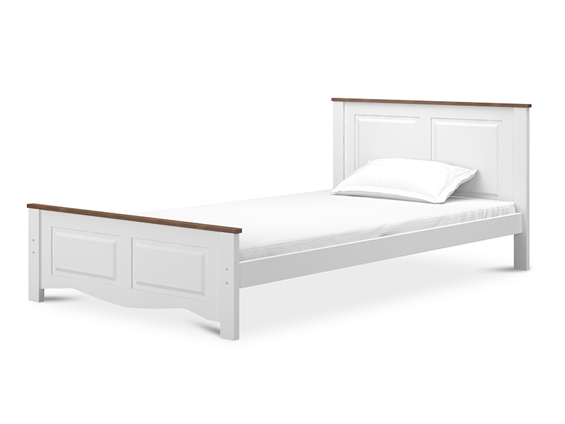 Single Bed Albus For Kids In White Colour